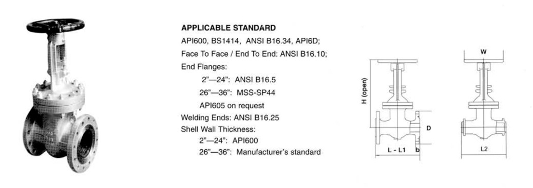 Gate Bolted Bonnet 300LBS
