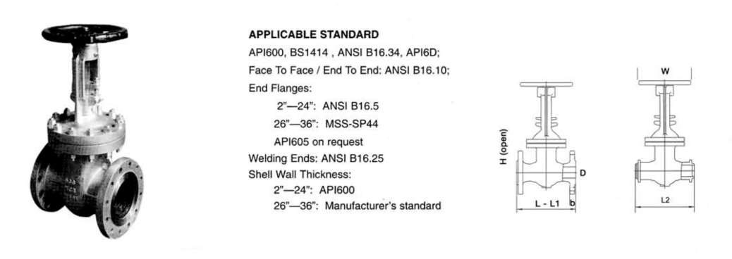 Gate Bolted Bonnet 600LBS