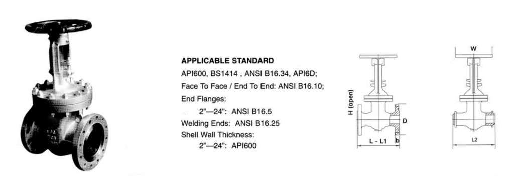 Gate Bolted Bonnet 900LBS