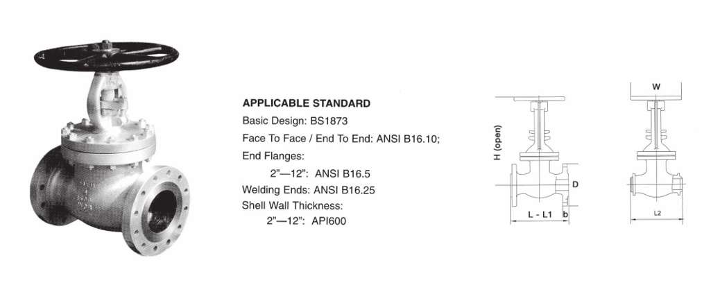Globe Bolted Bonnet 1500LBS