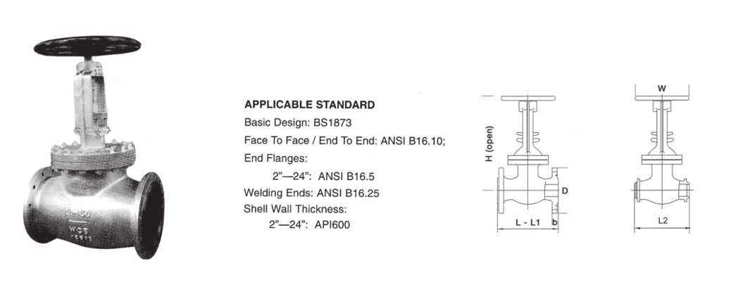 Globe Bolted Bonnet 150LBS