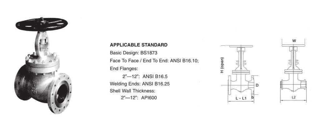 Globe Bolted Bonnet 600LBS