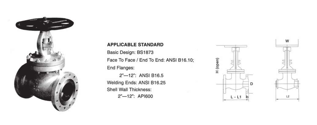 Globe Bolted Bonnet 900LBS